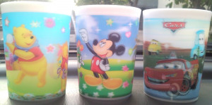 Vasos Para Cotillones 3d Mickey,cars, Dora,hombre Araña title=