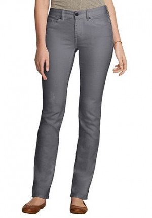 Image Eddie Bauer Curvy-u, Straight Leg Jeans Voor Dames
