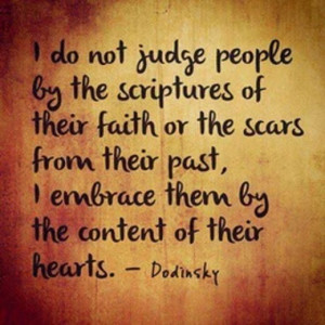 AMEN. No judgement here. What could be 'perceived' as judgement is ...