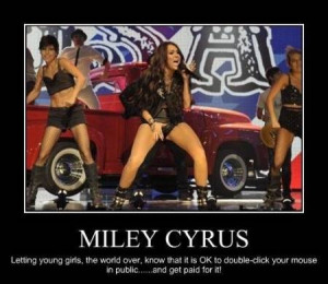 Miley Cyrus Dirty Pose Fail