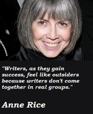 Anne Rice Quote about desire