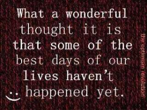 looking forward to the future