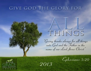 ... 10:31 “...whatsoever ye do, do all to the glory of God