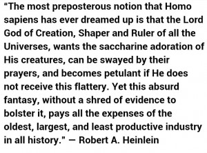 Robert Heinlein quote on religion