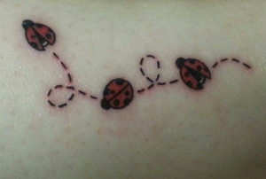 My new ladybug tattoo in honor of my grandmother
