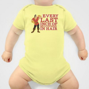 gaston.. beauty and the beast funny hair quote Onesie by ...