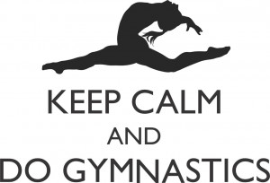 Details about Keep Calm and Do Gymnastics Quote | Sports Wall Decal ...