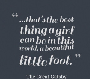 Daisy quote from The Great Gatsby