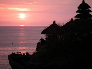 Sunset at Tanah Lot Temple, Bali, Indonesia
