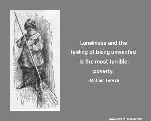 Loneliness and the feeling of being unwanted