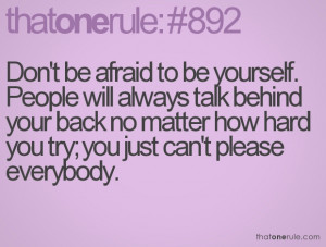 Don't mistake my kindness for weakness.