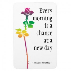 Motivational Quote Magnet : New Day premiumfleximagnet