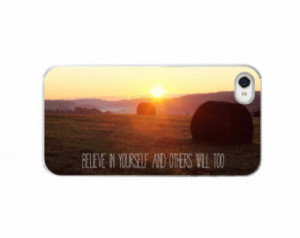 Quote Case For iPhone 4, iPhone 5 & 5S, iPhone 6 Accessory - Believe ...