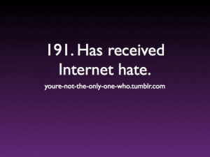 internet hate on Tumblr