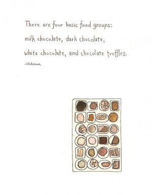 ... chocolate, dark chocolate, white chocolate, and chocolate truffles. We