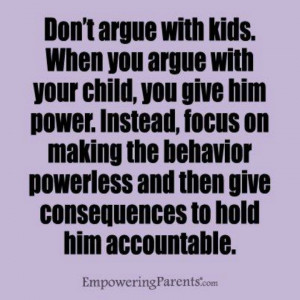 Don't argue