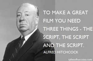 Alfred Hitchcock quote on films