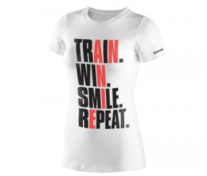 Reebok women’s CrossFit Annie Repeat Tee LOVE! #livewithfire # ...