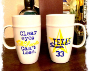 Friday Night Lights Mug with Texas Forever and Jersey #. Clear Eyes ...