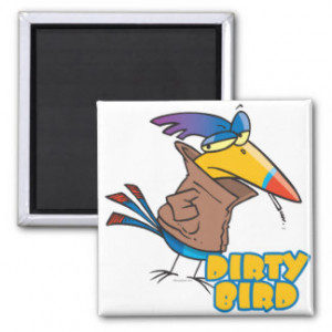 funny dirty bird naughty toucan cartoon magnet