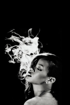 swag Rihanna Drake Black and White fashion sexy weed smoke style miley ...