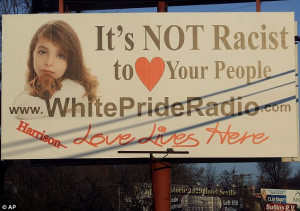 ... of love is in fact advertising Ku Klux Klan station White Pride Radio