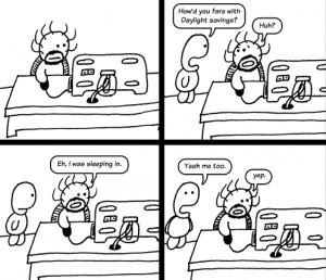 Enjoy daylight savings time funny cartoons pics