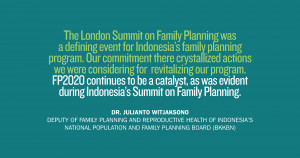 family planning program at the london summit on family planning