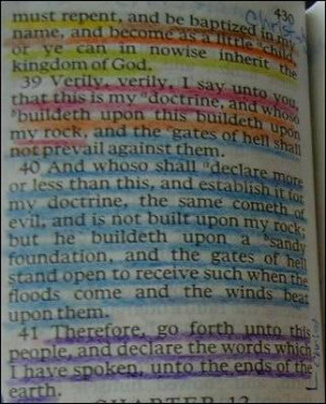 LDS (ANY) scripture study color chart (found this on an LDS site, but ...