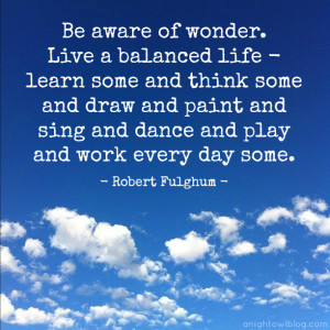Live a Balanced Life Quote