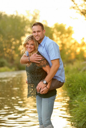 ... Kelly Cottle, 24, carrying her husband Jesse Cottle, a double-amputee