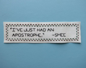 Hook Quote Hand Embroidery: 