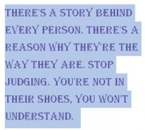 Stop judging....