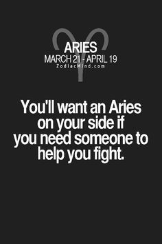 Aries ( and maybe other horoscopes :p )