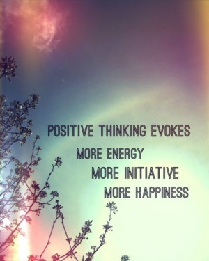 Positive energy travels far.