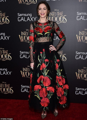 Did you go Into The Woods today to pick that dress? Emily Blunt stuns ...