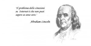 Abramo Lincoln sulle citazioni in internet