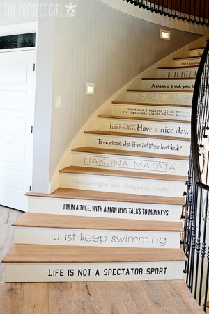 Stair Quotes, Stair Decoration Quoted, Much Disney Quotes ...