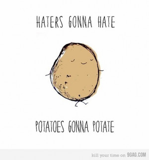 funny, haters, lol, potato, random