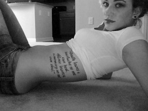 Memories Tattoo, Tattoo Quotes Heartache, Girl Tattoos Quotes Ribs ...