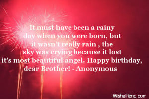 Happy Birthday Quotes for Brother