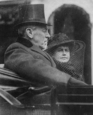 World War I Photo: Woodrow and Edith Wilson