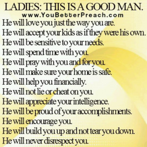 Qualities of a Good Man