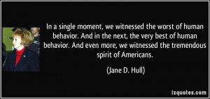 of human behavior. And in the next, the very best of human behavior ...