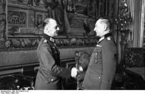 General Gerd von Rundstedt congratulating General Erwin von Witzleben ...