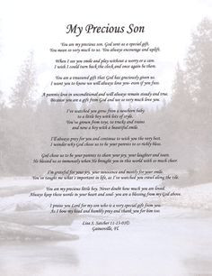 poems pics about sons | ... Original Inspirational Christian Poetry ...