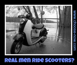 scooter Scooter Grace: Real men ride scooters?