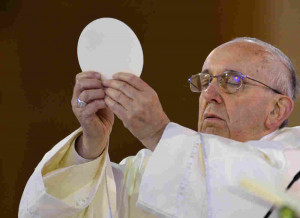 Catholic Eucharist Pope Francis Pope Francis as he celebrated