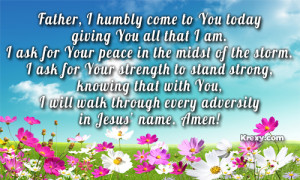 Prayer is the exercise of drawing on the grace of God. –Oswald ...