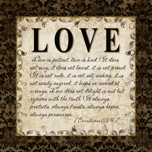 Love Bible Quote Small